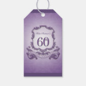  Lijst 60e verjaardag - Bedankt Cadeau Labels Cadeaulabel (Voorkant)