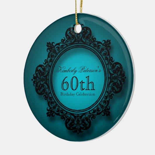  Lijst 60th Birthday gepersonaliseerd Ornament (Links)