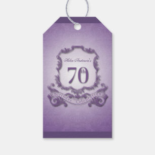  Lijst 70e verjaardag Dank u Label Gift Cadeaulabel