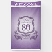  lijst 80ste verjaardag van de verjaardag van de a spandoek (Verticaal)