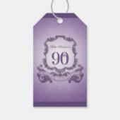  Lijst 90e Verjaardag Dank u Cadeau Labels Cadeaulabel (Voorkant)