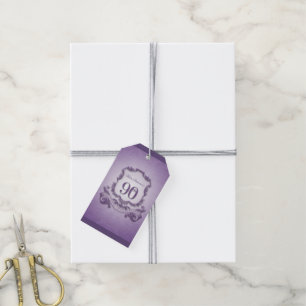  Lijst 90e verjaardag Dank u Labels cadeau Cadeaulabel