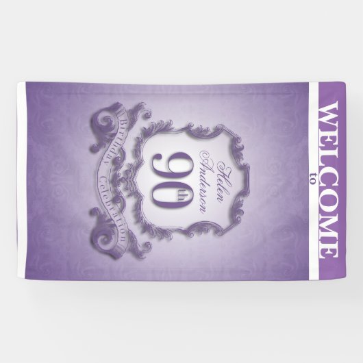  lijst 90e verjaardag van de verjaardag van de ban spandoek (Horizontaal)