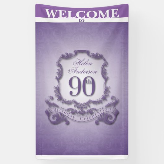  lijst 90e verjaardag van de verjaardag van de ban spandoek (Verticaal)