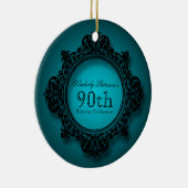  Lijst 90ste Verjaardag Gepersonaliseerd Ornament (Rechts)