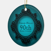  Lijst 90ste Verjaardag Gepersonaliseerd Ornament (Links)