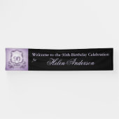  Lijst 90th Birthday gepersonaliseerde banner (Horizontaal)
