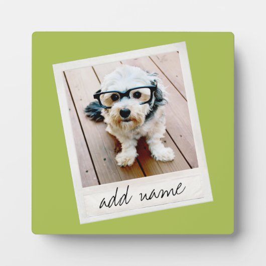  Lijst Aangepaste foto Lime Green Fotoplaat (Voorkant)