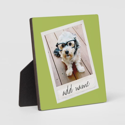 Lijst Aangepaste foto Lime Green Fotoplaat (Voorkant)