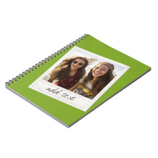 Lijst Aangepaste foto Lime Green Notitieboek (Linkerzijde)