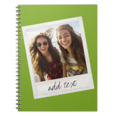  Lijst Aangepaste foto Lime Green Notitieboek (Voorkant)