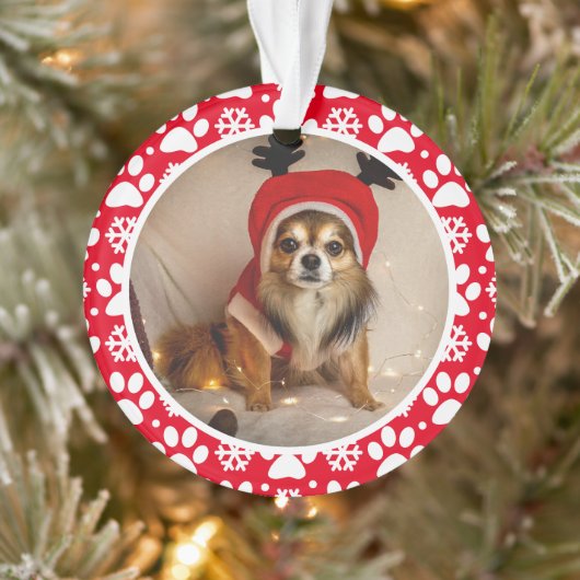 Lijst Aangepaste foto voor afdrukken en sneeuwvlok Ornament (Boom)