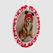 Lijst Aangepaste foto voor afdrukken en sneeuwvlok Ornament (voorkant)