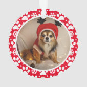 Lijst Aangepaste foto voor afdrukken en sneeuwvlok Ornament (achterkant)