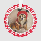 Lijst Aangepaste foto voor afdrukken en sneeuwvlok Ornament (voorkant)