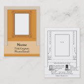 Lijst Afbeelding computermonitor Visitekaartje (Voorkant / Achterkant)