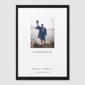 Lijst Afstuderen bekendmaking Kaart Magnet Gallery (Voorkant)