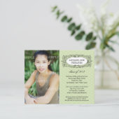 Lijst Afstuderen Uitnodiging (Staand voorkant)