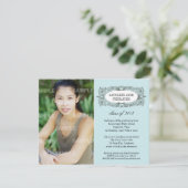 Lijst Afstuderen Uitnodiging (Staand voorkant)