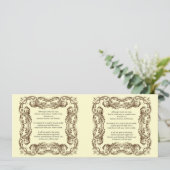 Lijst Baby Boek gedicht Kaart (Staand voorkant)