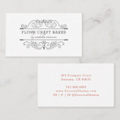 Lijst Bakery Baker's Logo Visitekaartje (Voorkant / Achterkant)