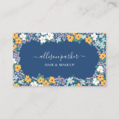 Lijst Blauw Geel Witte Meadow Flowers Visitekaartje (Voorkant)