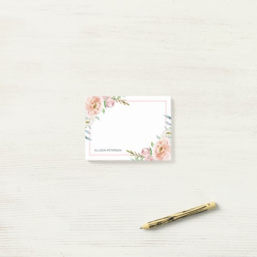 Lijst  bloemen | Jouw namen toevoegen Post-it® Notes (Op bureau)