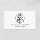 Lijst bloemen visitekaartje (Voorkant)