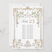   Lijst Boheemse Zitkaart Kaart (Voorkant)