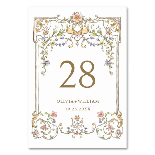   Lijst Bohemian Flowers Bruiloft Kaart (Achterkant)