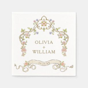 Lijst Bohemian Flowers Bruiloft Servet