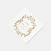 Lijst Bohemian Flowers Bruiloft Servet (Hoek)