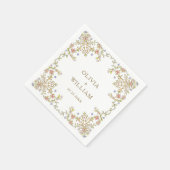 Lijst Bohemian Flowers Bruiloft Servet (Hoek)