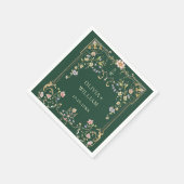   Lijst Bohemian Flowers Bruiloft Servet (Hoek)