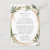 Lijst Boho Botanische Eucalyptus Informatiekaartje (Voorkant)