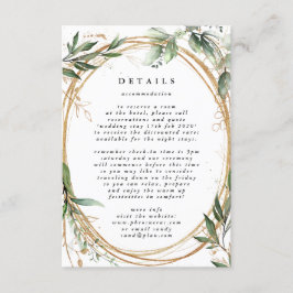 Lijst Boho Botanische Eucalyptus Informatiekaartje