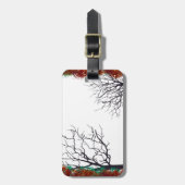 lijst bomen herfstversiering bagagelabel (Voorkant verticaal)