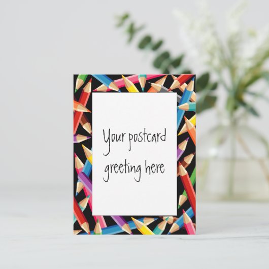 Lijst Bright Pencils Briefkaart (Staand voorkant)