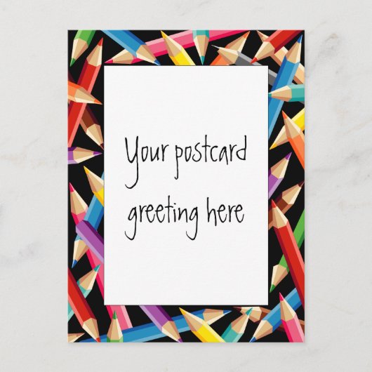 Lijst Bright Pencils Briefkaart (Voorkant)