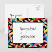 Lijst Bright Pencils Briefkaart (Voorkant / Achterkant)
