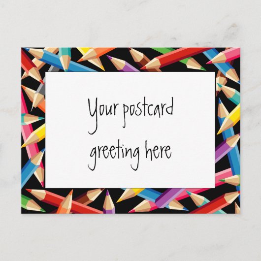 Lijst Bright Pencils Briefkaart (Voorkant)