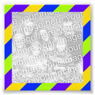 Lijst Bright Stripes Foto Foto Afdruk