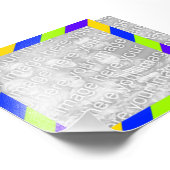 Lijst Bright Stripes Foto Foto Afdruk (Hoek)