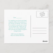  Lijst bruiloft Hartelijk dank Briefkaart (Achterkant)