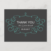  Lijst bruiloft Hartelijk dank Briefkaart (Voorkant)