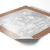 Lijst bruin en wit Stip Foto Foto Afdruk (Hoek)