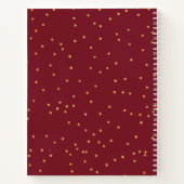 lijst burgundy navy personal sketchbook notitieboek (Achterkant)