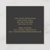    Lijst Center Initiaal | Vierkante Visitekaartje (Achterkant)