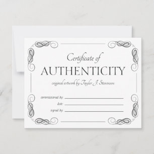  Lijst  Certificaat van echtheid