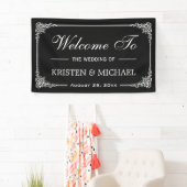 Lijst Chalkboard Wedding Shower Party Spandoek (Insitu)